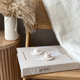 Cowboy Hat Incense Stick Holder | Minimalist Incense Burner: Cream White