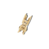 Hand-Painted Scarf Kitten Claw Clip | Eco-Friendly