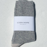 Wool Waffled Socks (Oatmeal / Cream)