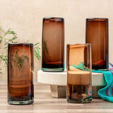 Handblown Mexican Highball Glasses (Tamarind)