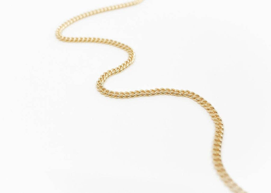 Chunky Curb Chain Necklace in Gold