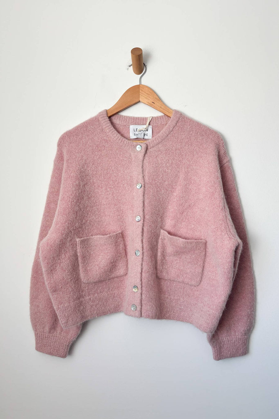 Amélie Alpaca Cardigan (Pink Rosé)