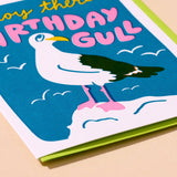 Birthday Gull Letterpress Birthday Card - Made in USA - Seagull, Ocean, Seaside, Birthday Girl