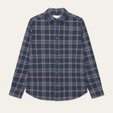 Kash Check Overshirt (Dark Navy)