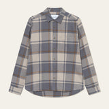 Jeremy Check Flannel Shirt (Grey Melange)