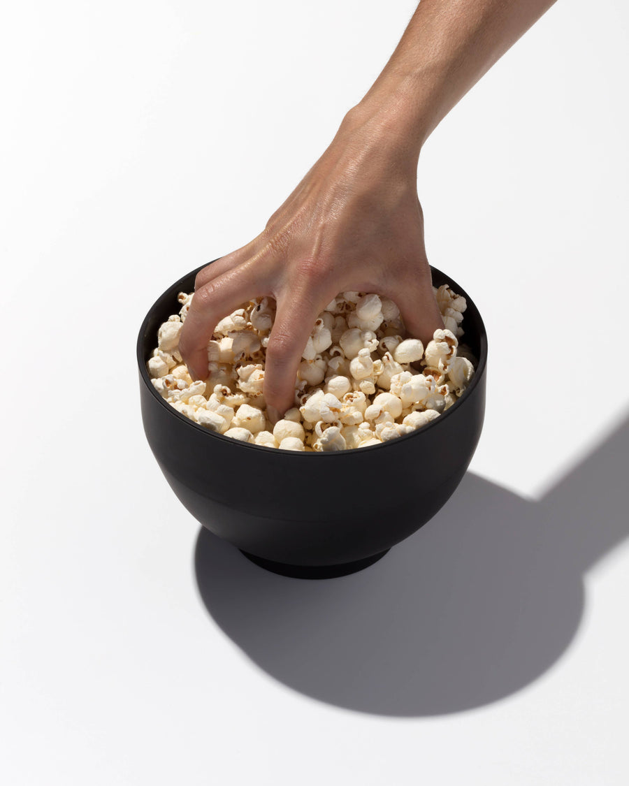 Standard Size Popcorn Popper - Silicone Reusable Maker: Charcoal / Standard