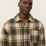 Loan Check Twill Overshirt (Irish Cream)