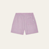 Stan Stripe Seersucker Swim Shorts (Crocus Pink)