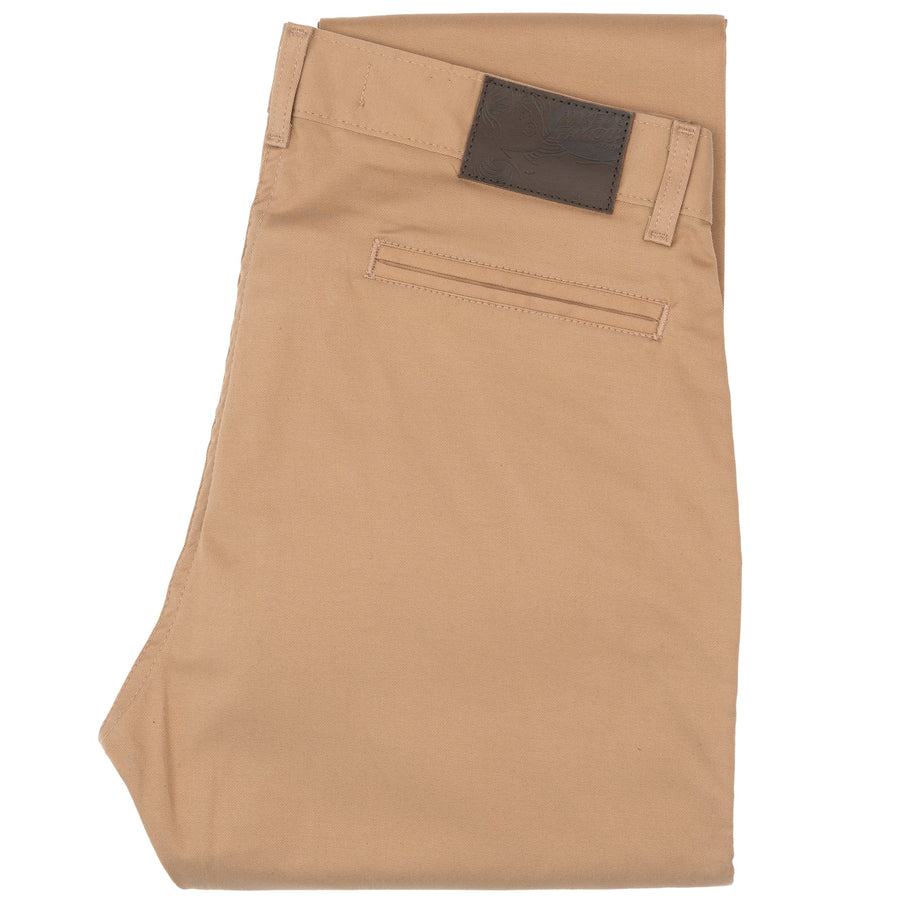 Straight Chino (Beige Stretch Twill)