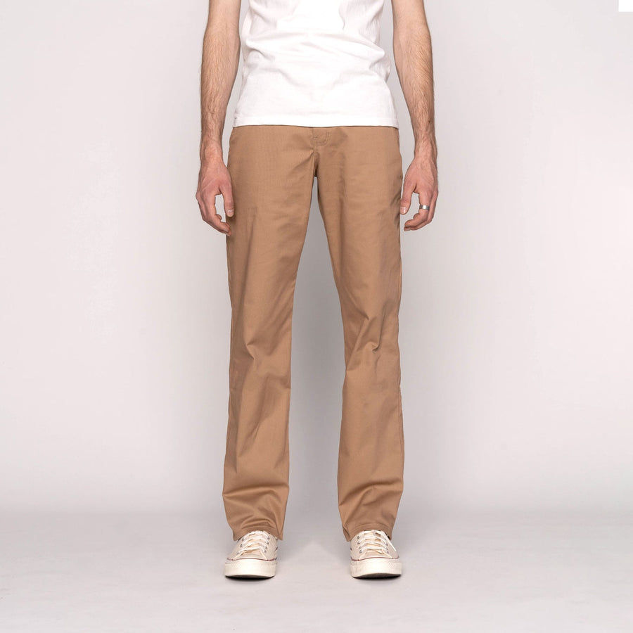 Straight Chino (Beige Stretch Twill)