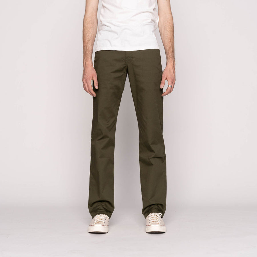 Straight Chino (Green Stretch Twill)