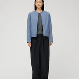 Flexible Insulated Women's Cardigan  (Light Blue)