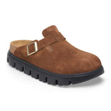 Boston Chunky Suede Leather (Dark Tea/Black/Narrow Footbed)