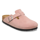Boston Suede Leather (Pink Clay/Narrow Footbed)