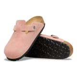 Boston Suede Leather (Pink Clay/Narrow Footbed)
