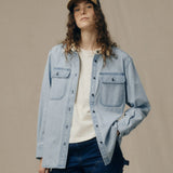 W's Denim Work Shirt (Light Indigo)