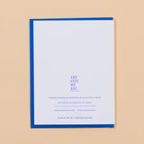 Couch Potatoes Love Letterpress Greeting Card - Valentine's Day- Made in USA