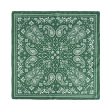 “Paisley" Silk Bandana Scarf (Sagebrush Green)