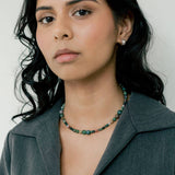 Avery Necklace, River Jasper: Sterling Silver