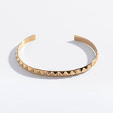 Pyramid Spike Cuff Bracelet: Narrow