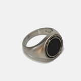 Reversible Tiger Eyes // Onyx Men Ring: 8