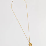 Rose Coin Necklace in Gold