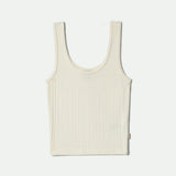 Pointelle Slim Fit Tank (Off White)