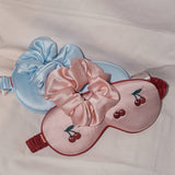 "Silken Hair" Silk Scrunchie Hair Tie (Peach)