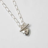 Heart Toggle Necklace in Sterling Silver