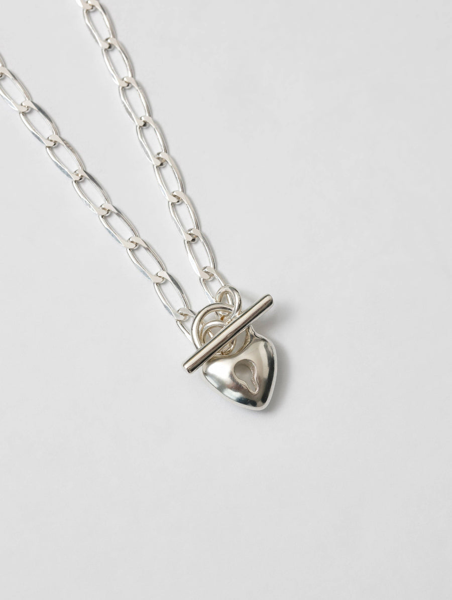 Heart Toggle Necklace in Sterling Silver