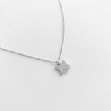 Magic Charm Cat Necklace (Silver)