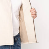 Zip Chore Coat (All Natural Ecru Foxfibre)