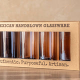 Handblown Mexican Highball Glasses (Tamarind)