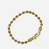 5mm Ball Chain Bracelet: Brass