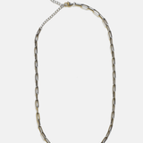 3mm Paper Clip Chain Necklace (Steel)