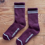 Boyfriend Socks: Maroon
