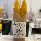 FISH STICKS (Fancy Beeswax Fish Shaped Taper Candles)