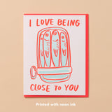 Sardine Love Letterpress Card