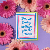 Modern Letterpress Mother's Day Greeting Card