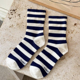 Wide Wally Socks (Wide Grey/Stripe)