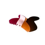 Minimalist Stripe Acetate Claw Clip (Red)