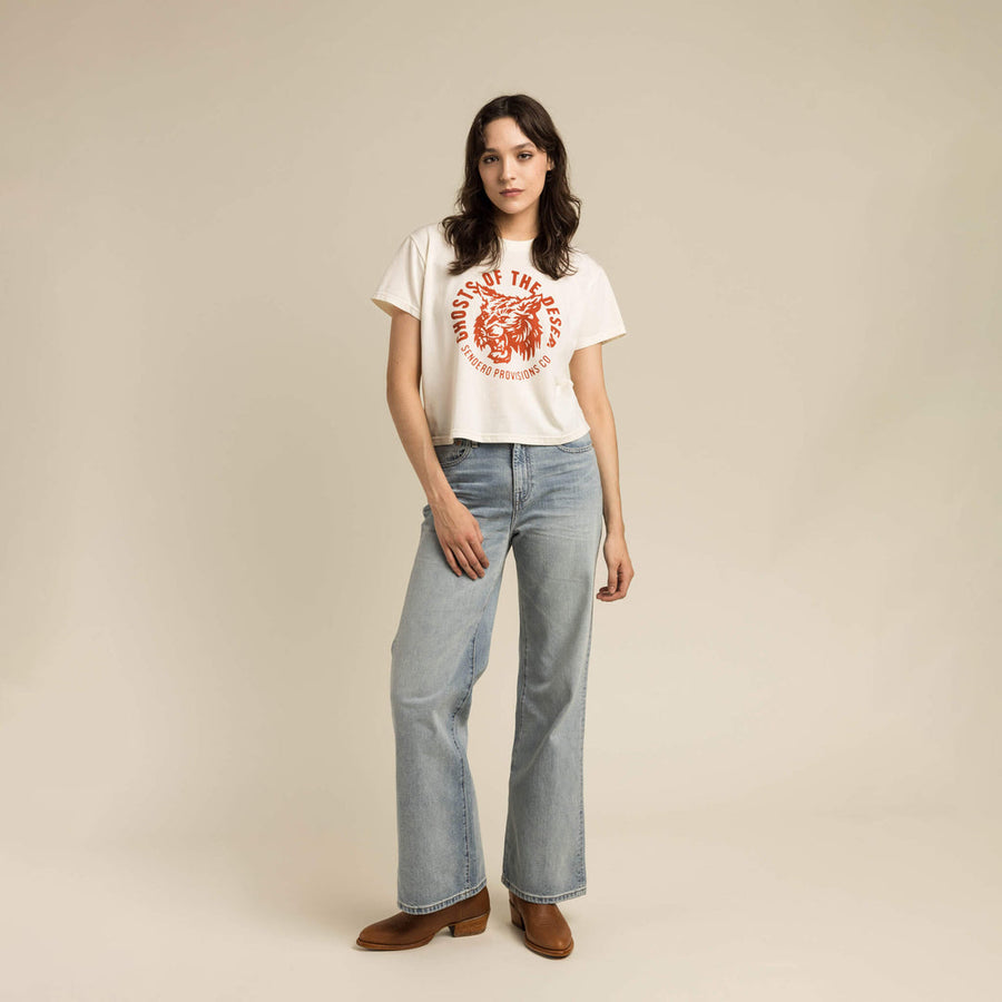 Ghosts of The Desert Crop Tee (Vintage White)