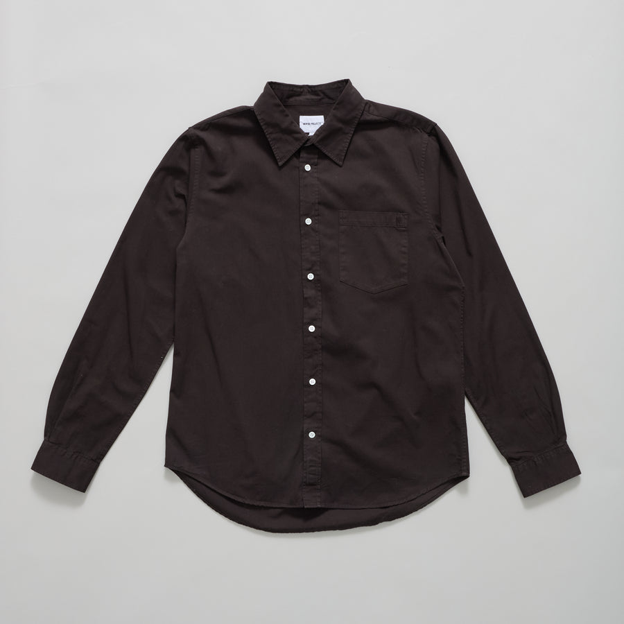 Osvald BD Twill Shirt (Espresso)