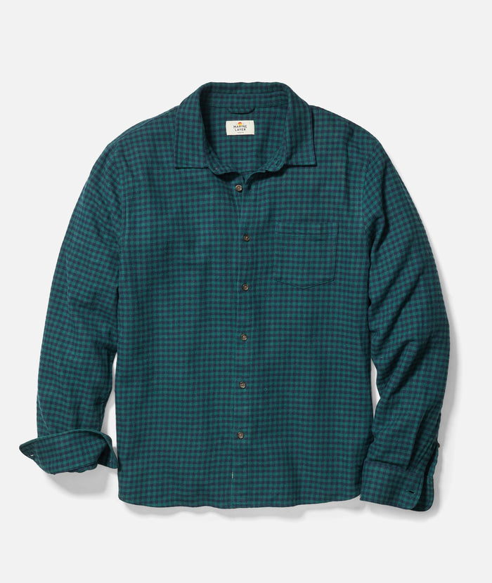 Tahoe Flannel Shirt (Green Gingham)