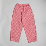 Gingham Arc Pants (Red Gingham)