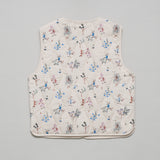 Field Floral Quilted Vest (White Cap/Hazelnut/Dusty Floral)