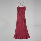 Blair Bias Slip Dress (Cabernet)