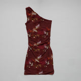 Rhapsody Floral Mini Dress (Cabernet)