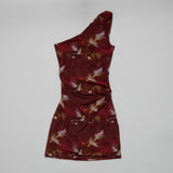 Rhapsody Floral Mini Dress (Cabernet)