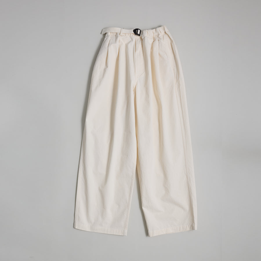 Two Tuck Wide Pants (Cream)